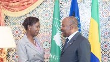 La secrétaire générale de l’OIF chez Ali Bongo