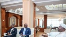 Berre, Billie-By-Nze et Sosthène Ossoungou Ndibangoye chez Ali Bongo