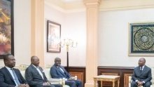 Moussa Faki Mahamat et François Lounceny Fall reçus en audience par Ali Bongo