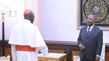 Ali Bongo reçoit en audience le Cardinal Robert Sarah en visite au Gabon