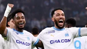 Aubameyang en feu face à Montpellier, les Phocéens retrouvent le sourire en Ligue 1