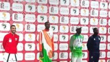Jeux Africains 2019&nbsp;: cérémonie de remise de médailles taekwondo +87 kg