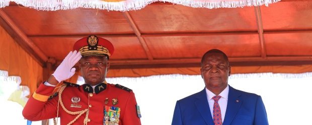Brice Oligui Nguema en visite officielle en République Centrafricaine