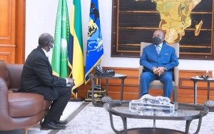Le gouverneur de la BEAC Abbas Mahamat Tolli reçu en audience par Ali Bongo 