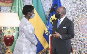 Ali Bongo échange avec la secrétaire général de l’OIF Louise Mushikiwabo