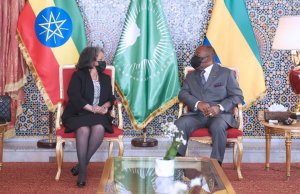 Ali Bongo Ondimba échange en tête-à-tête avec la présidente d’Ethiopie