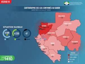 Coronavirus au Gabon&nbsp;: bilan du 22 juillet 2020